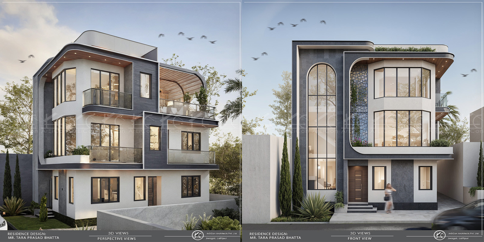 Modern Contemporary House in Jawalakhel, Lalitpur