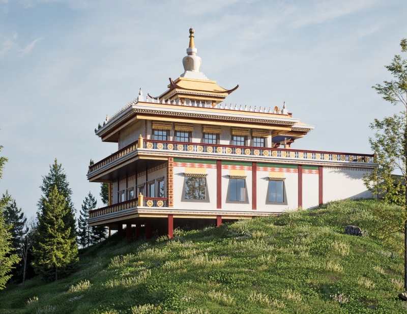 Designing a Sacred Buddhist Prayer Hall in Nepal