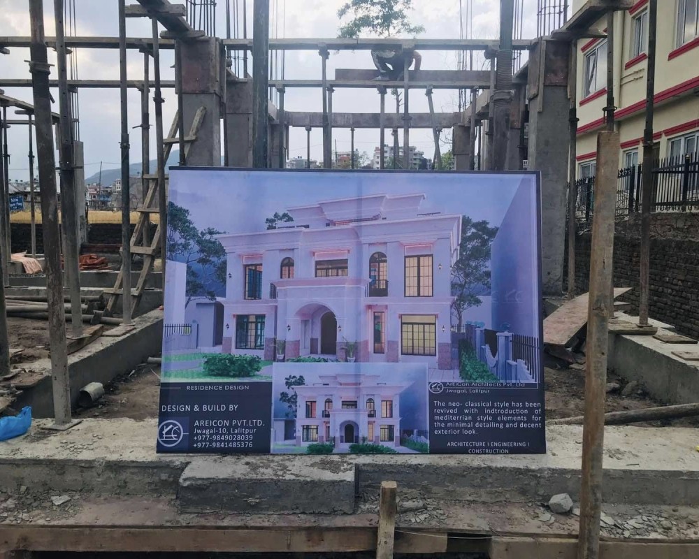 Classical Bungalow Design in Budhanilkantha, Kathmandu