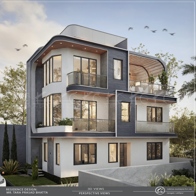 Modern Contemporary House in Jawalakhel, Lalitpur