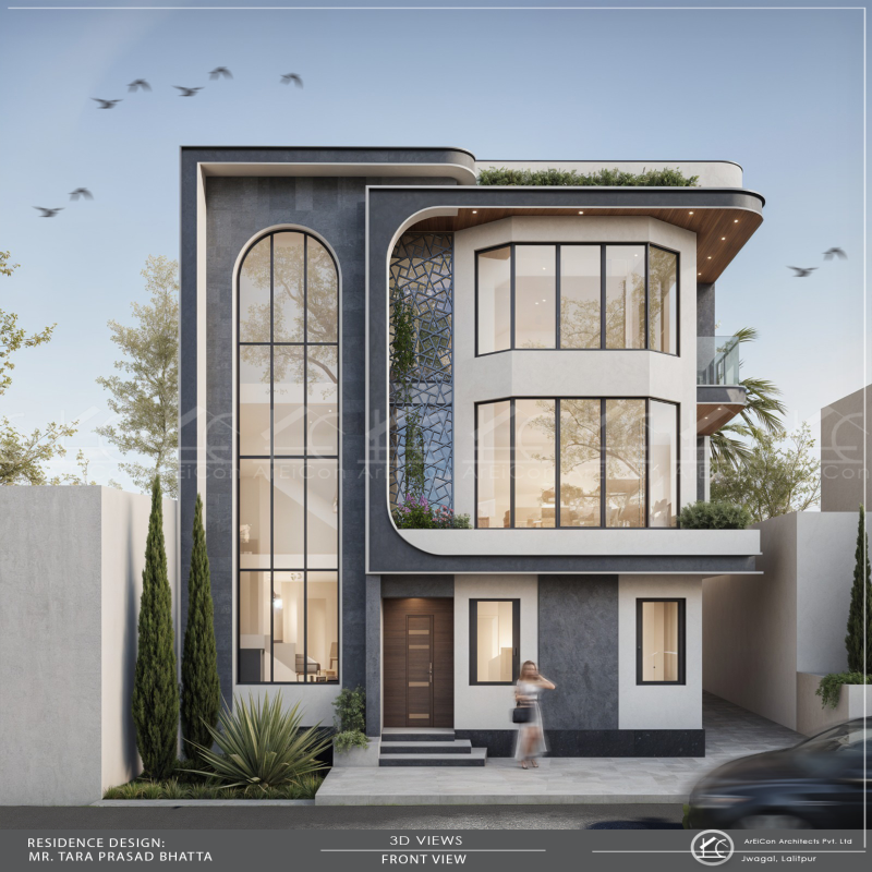 Modern Contemporary House in Jawalakhel, Lalitpur