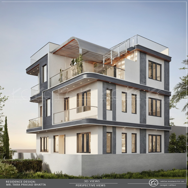Modern Contemporary House in Jawalakhel, Lalitpur
