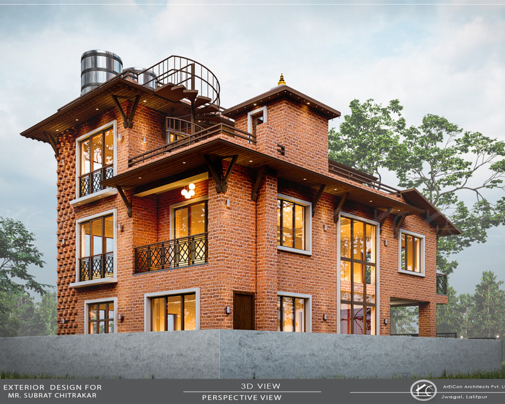 Traditional Bungalow Design at Kalanki, Kathmandu