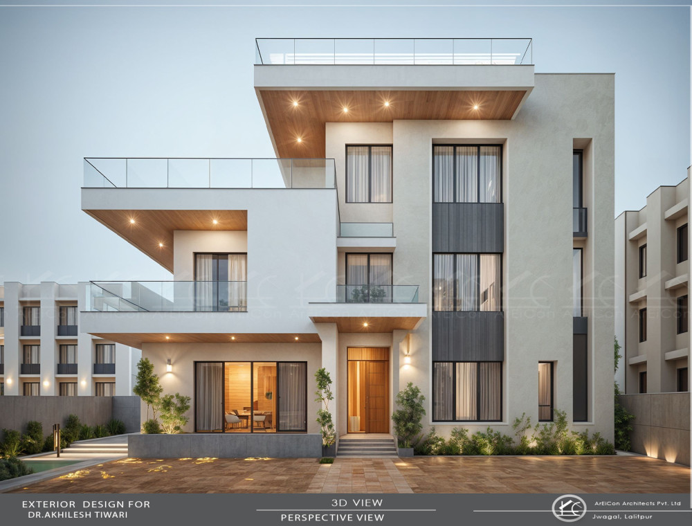 Modern Contemporary House in Bungamati, Lalitpur